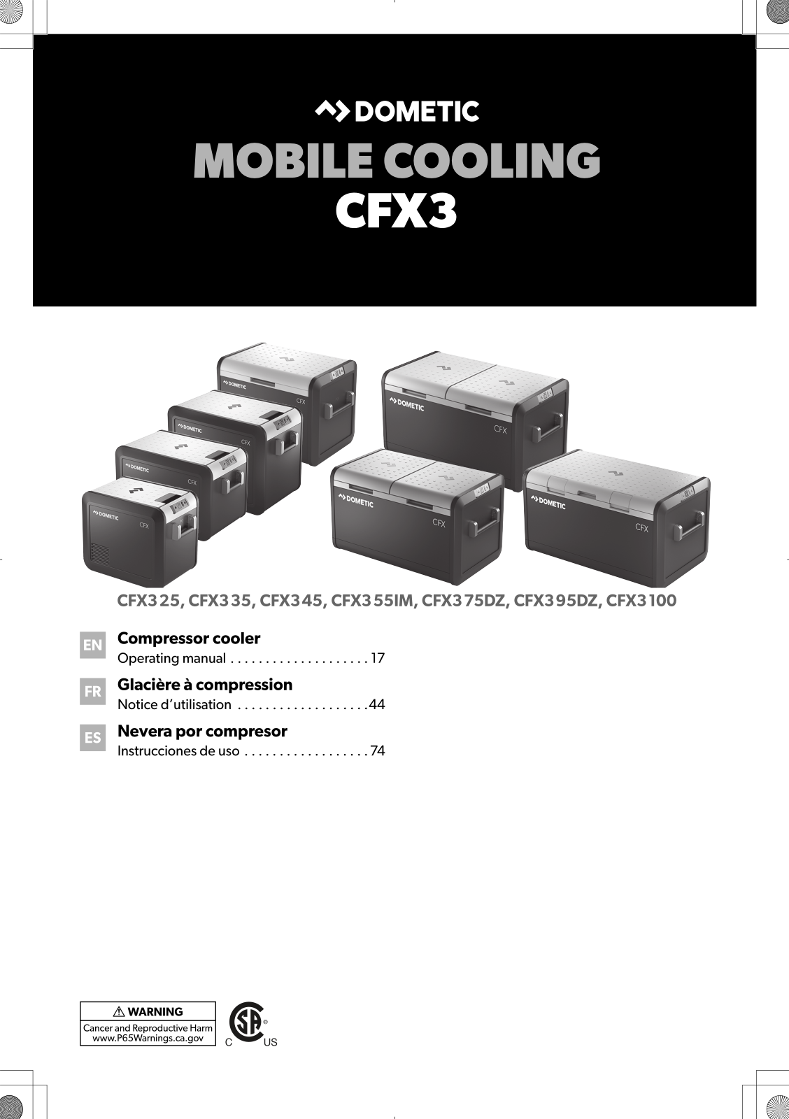 Dometic CFX3 55 tragbare Kompressorkühl- und -gefrierbox - BLACK